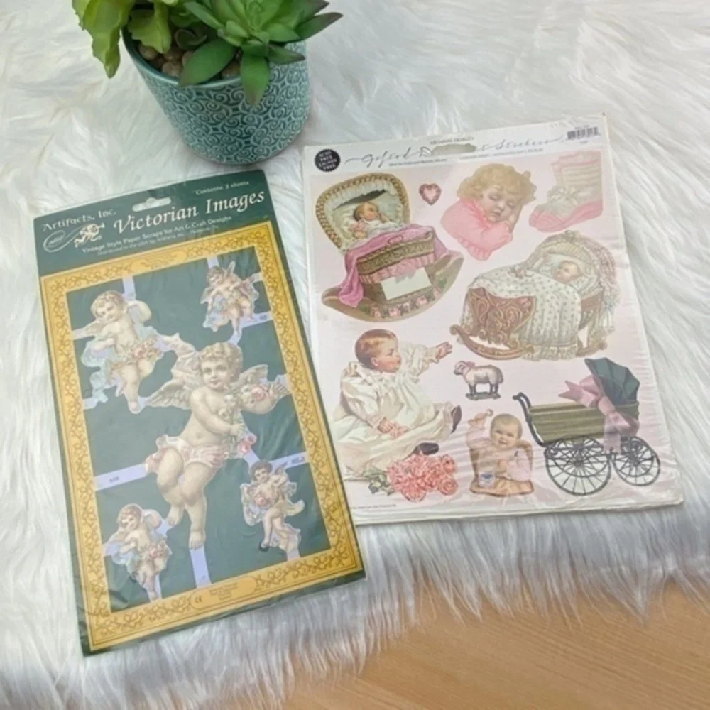 Victorian Images and Stickers for Paper Crafts‎